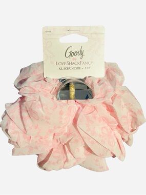 LoveShackFancy x Goody XL Pink Floral Scrunchie